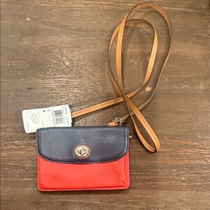 Coach Black and Red Crossbody Bag